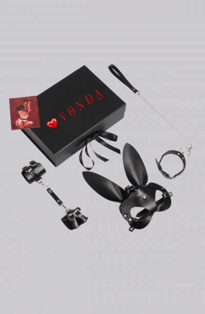 5li Fantezi Harness Deri Siyah Set Özel Tasarım Premium Model 800729S