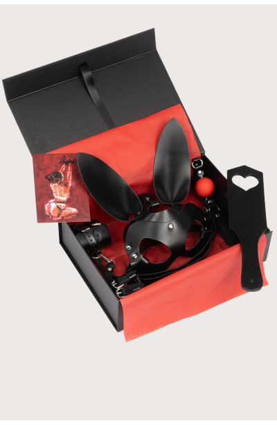 7li Deri Fantezi Siyah Harness Set Özel Tasarım Premium Model 800712S
