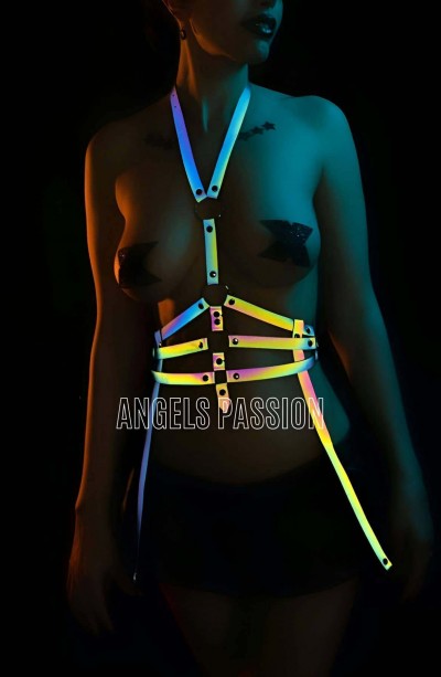 Bayan Fantazi İç Giyim Jartiyer Harness - Özel Tasarım İç Giyim - APFT16