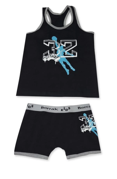 Berrak Baskılı Elastan Çocuk Takımı 1511