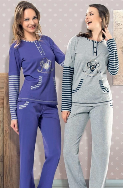 Berrak Bayan Kışlık Pijama Takımı 5290