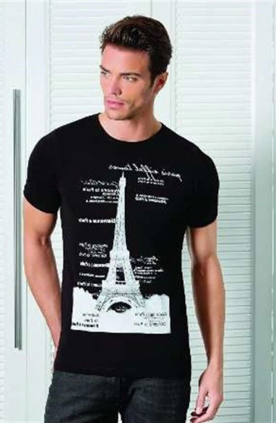 Berrak Kule Baskılı Erkek T-Shirt 1043