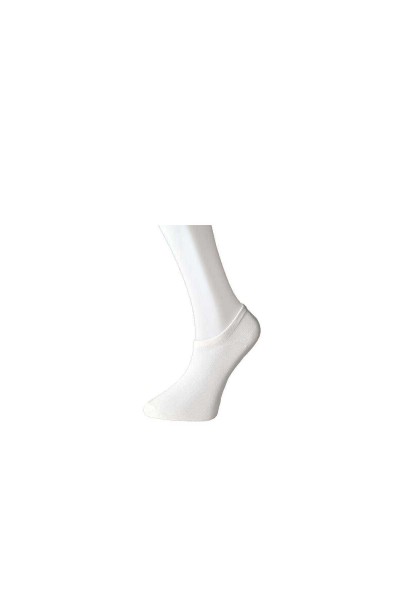 Beyaz Erkek Görünmez Çorap 3 çift
