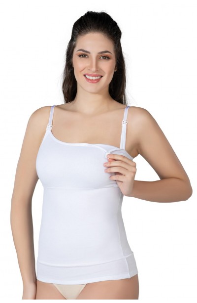 BEYAZ MI Emay 1402 Modal Cotton Emzirme Atlet Korse