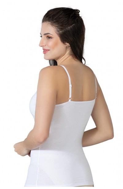 BEYAZ MI Emay 1412 Modal Cotton Kaplı Atlet