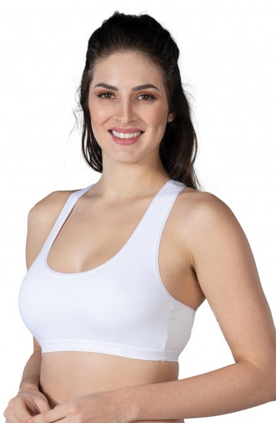BEYAZ MI Emay 1424 Modal Cotton Sporcu Büstiyer