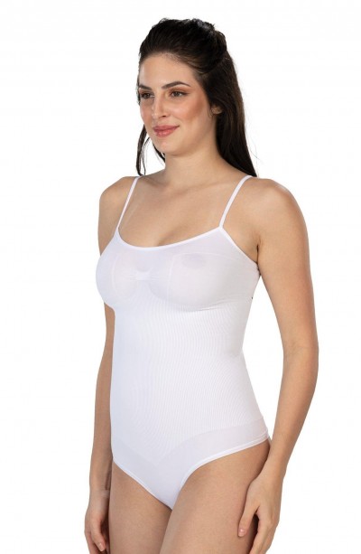 BEYAZ MI Emay 1927 İp Askıllı Ripli String Body
