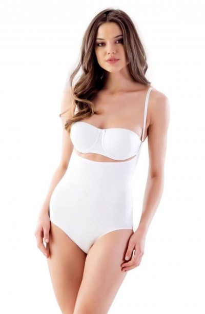 BEYAZ MI Emay 2811 Göğsü Açık Slip Boy Lazer Korse