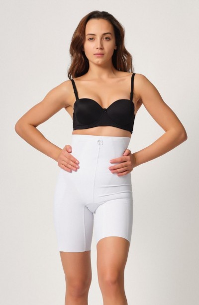 BEYAZ MI Emay 2814 Double Yüksek Bel Boxer Lazer Korse