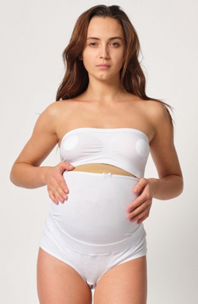 BEYAZ MI Emay 2825 Cotton Hamile Karın Destekleyici Slip Korse