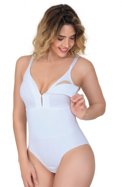 BEYAZ MI Emay 2944 Sırt Destekli Badi Emzirme Korse