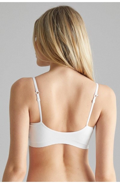 BEYAZ MI Emay 4020 Pedli İnce Askılı Büstiyer