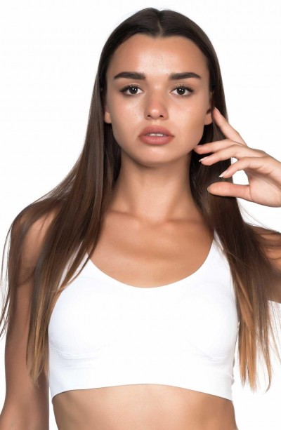 BEYAZ MI Emay 4021 Pedli Kalın Askılı Büstiyer