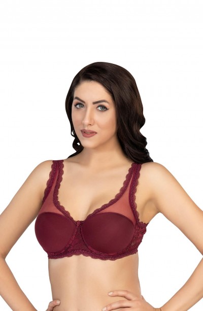 BORDO MI Emay 172 C PEDLİ DANTELLİ BALENLİ MİNİMAZER