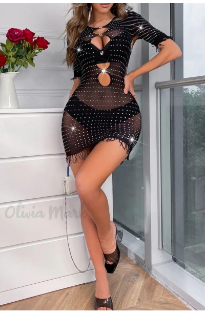 Dantelli Tül Üstüne Fantezi GecelikModellerimiz 75013