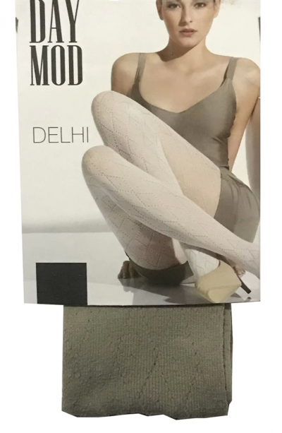 Daymod Kadın Delhi File Desenli Külotlu Çorap