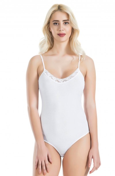 Derya Kurşun Dantelli Çıtçıtlı Kadın Body 311