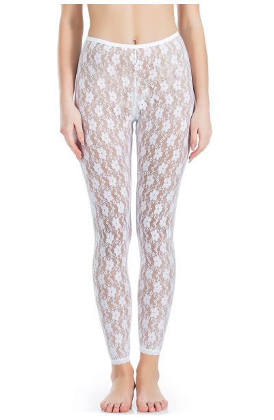 Derya Kurşun Dantelli Kadın Tayt 419