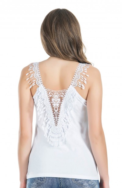 Derya Kurşun Dekolte Güpürlü Kadın Atlet 178