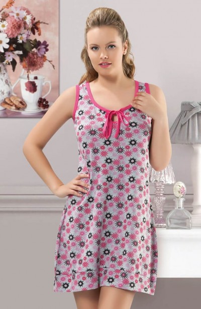 Derya Kurşun Desenli Kadın Tunik 906