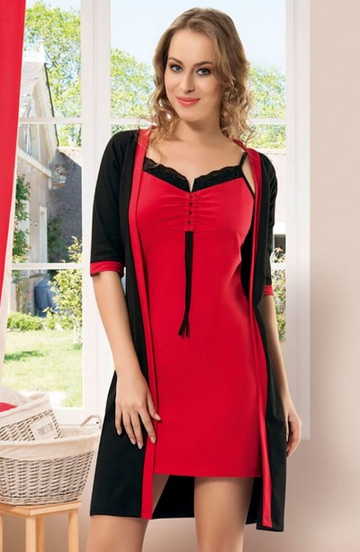 Derya Kurşun Gecelik Sabahlık Takım 1011