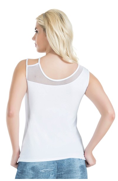 Derya Kurşun Geniş Transparan Askılı Kadın Atlet 180