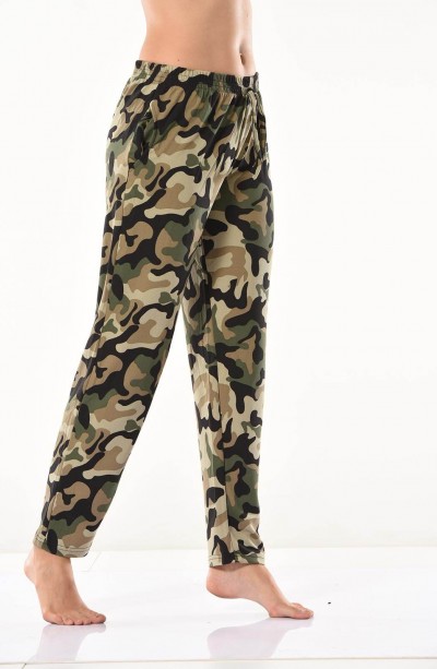 Derya Kurşun Kamuflaj Desenli Eşofman Altı 0573