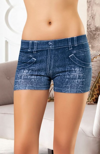 Derya Kurşun Kot Görünümlü Kadın Tayt 439