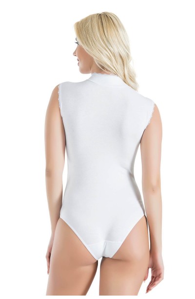 Derya Kurşun Sıfır Kol Dantelli Kadın Body 336