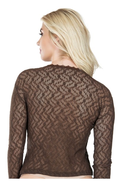 Derya Kurşun Uzun Kol Dantelli Kadın Tişört 279