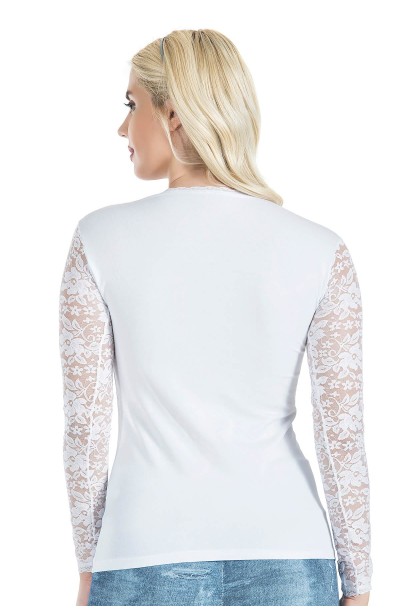 Derya Kurşun Uzun Kol Dantelli Kadın Tişört 243