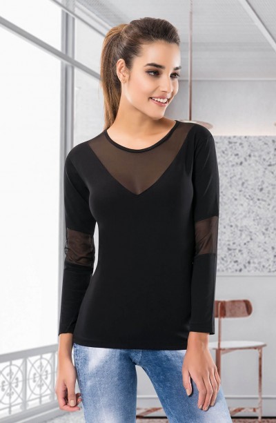 Derya Kurşun Uzun Kol Kadın Body 124