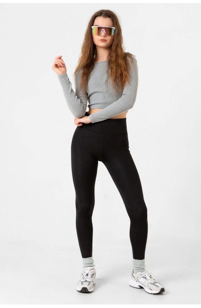 Derya Kurşun Yüksek Bel İçi Polarlı Dalgıç Tayt 0609