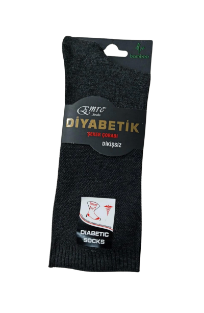 Emre Erkek Diyabetik Bambu Çorap 6 Adet