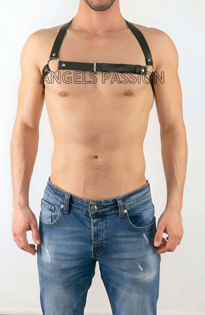 Erkek Deri İç Giyim - Erkek Deri Omuz Harness - Fantazi Erkek İç Giyim - Gay Giyim Modelleri - APFTM16