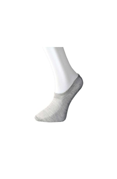 Gri Kadın Görünmez Çorap 12 çift