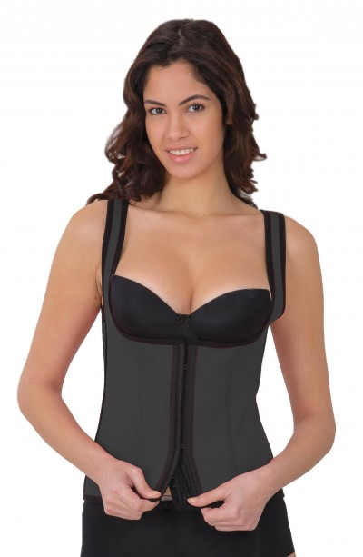 GRİ MI 9173 Agraflı Göğsü Açık Atlet Korse