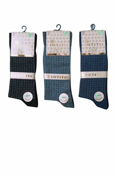 Hititli Gold Dikişsiz Bambu Erkek Çorap Asorti Renkler 1 Adet