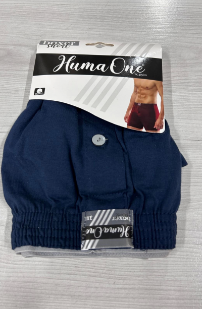 Huma One Erkek Havlu Bel Düz Boxer Battal Boy 3XL Lacivert Renk