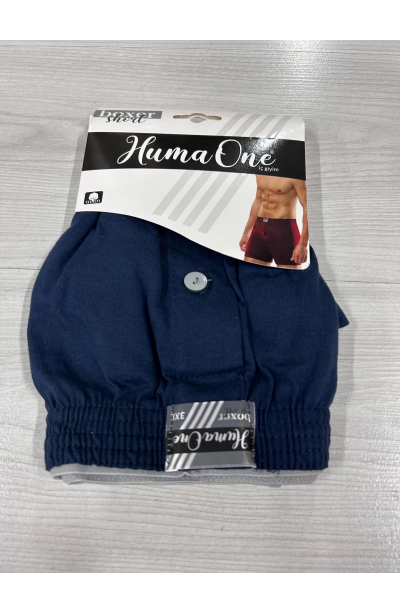 Huma One Erkek Havlu Bel Düz Boxer Battal Boy 3XL Lacivert Renk