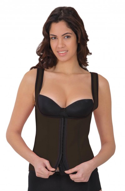 KAHVE MI 9173 Agraflı Göğsü Açık Atlet Korse