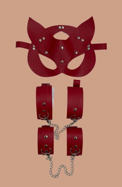 Kırmızı 3 Lü Deri Sexi Set 800209