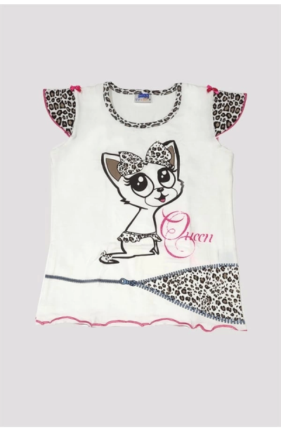 Kız Çocuk Leopar Desenli Pijama Takımı 6529