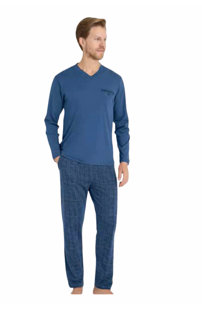 Kly V Yaka Pijama Takımı   9214