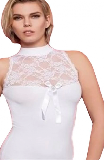 Kolsuz Boğazlı Dantelli Bady 2139