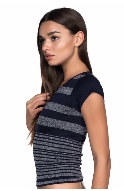 LACİVERT MI Emay 5026 Soft Seamless T Shirt