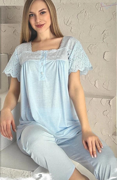 Limissi Kadın Aplike Pijama Takımı 23201