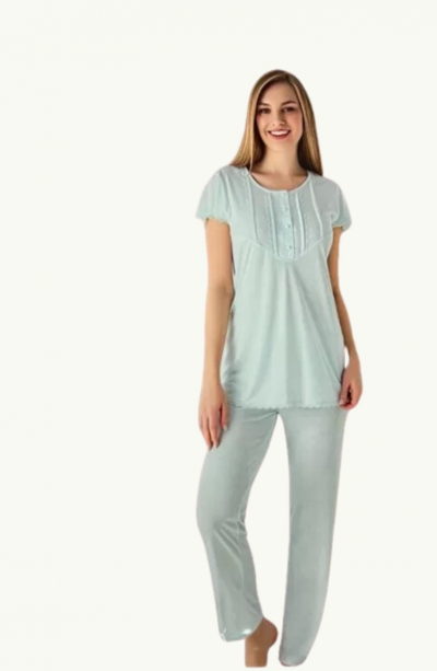 Limissi Kadın Pijama Takım 23404 Yeşil