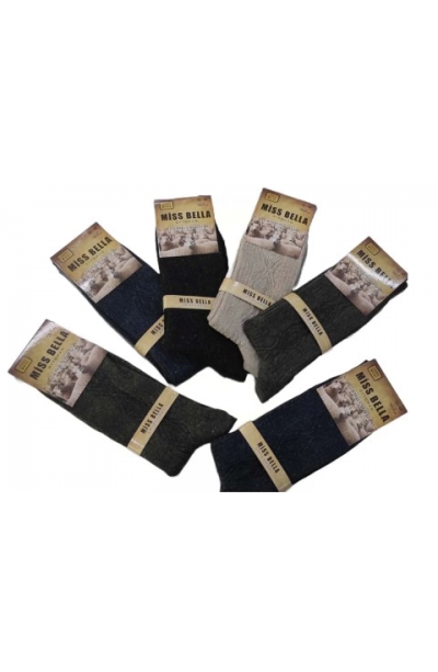 Miss Bella Lamswool Kışlık Erkek Çorap 8 Adet