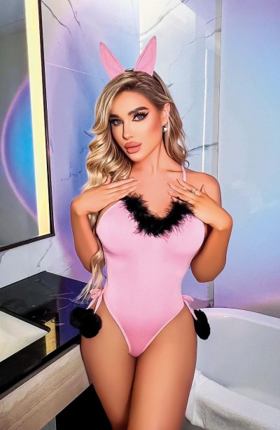 Nightlight Fantazi Pembe Tavşan Kostümü